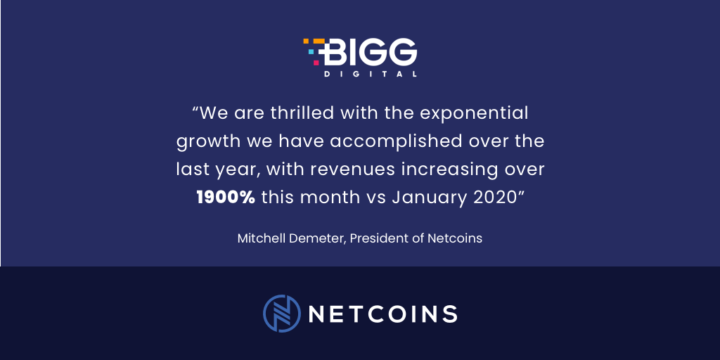 BIGG Digital Assets Inc. Subsidiary Netcoins Announces ...
